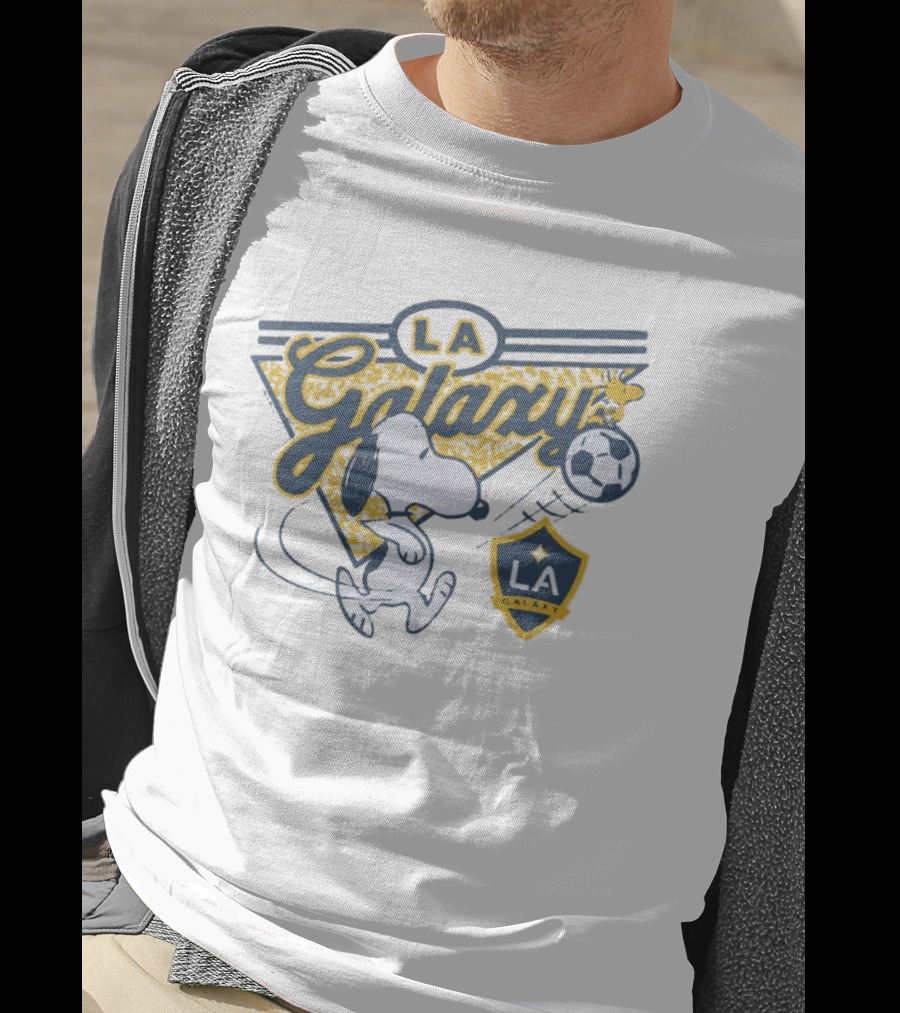 Peanuts Snoopy LA Galaxy Soccer Collaboration T-Shirt