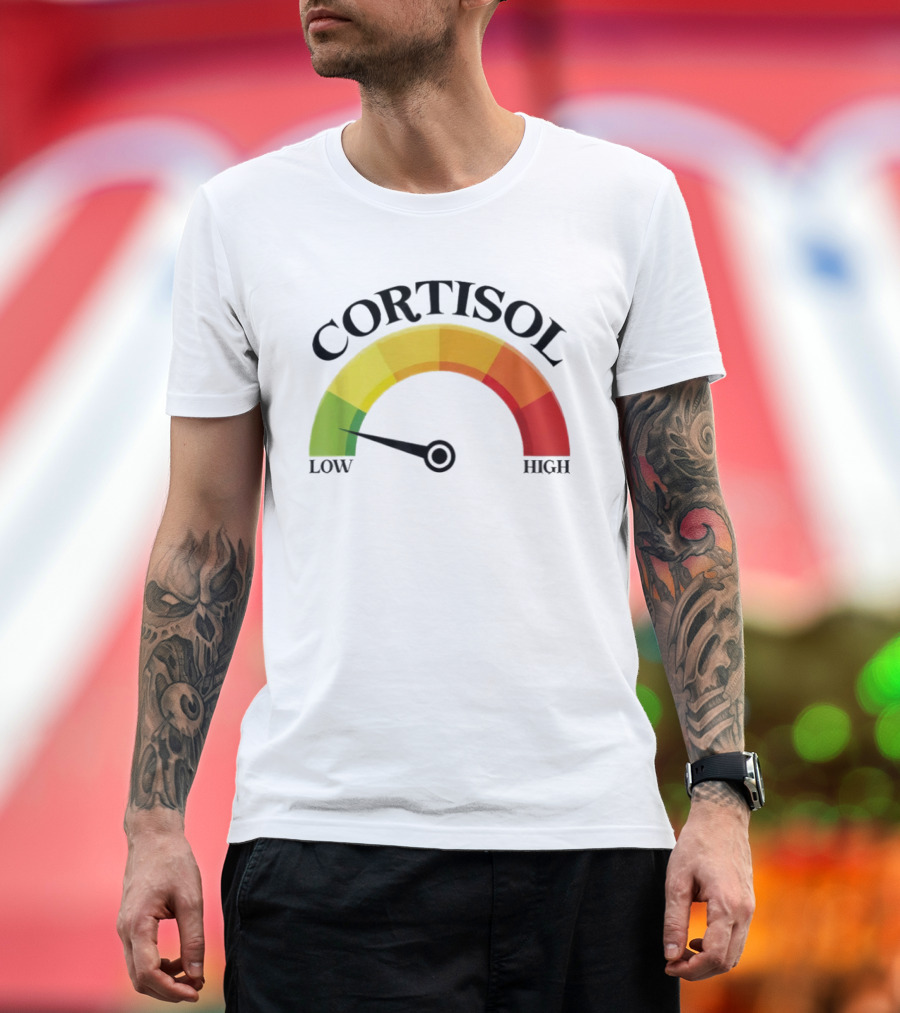 Cortisol Gauge Low Wellness Motivation T-Shirt