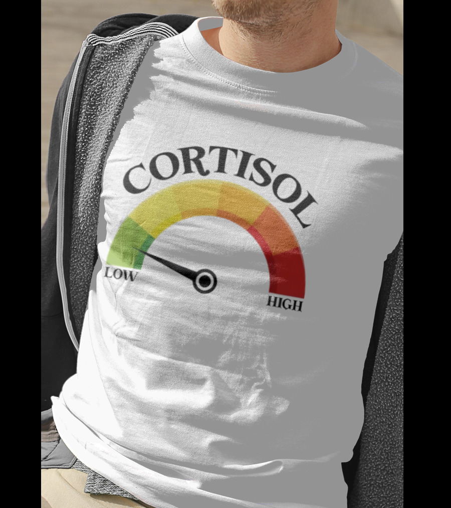Cortisol Gauge Low Wellness Motivation T-Shirt
