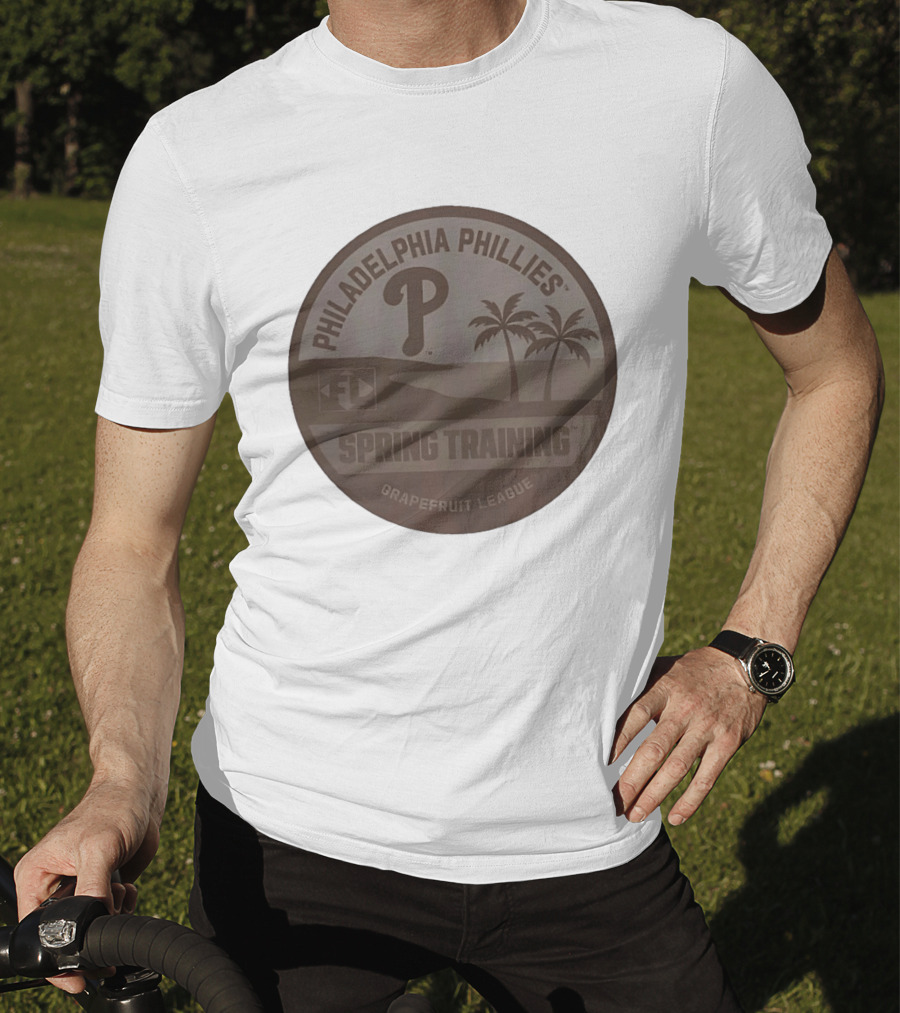 Philadelphia Phillies Spring Training Grapefruit League Palms And Sunset T-Shirt