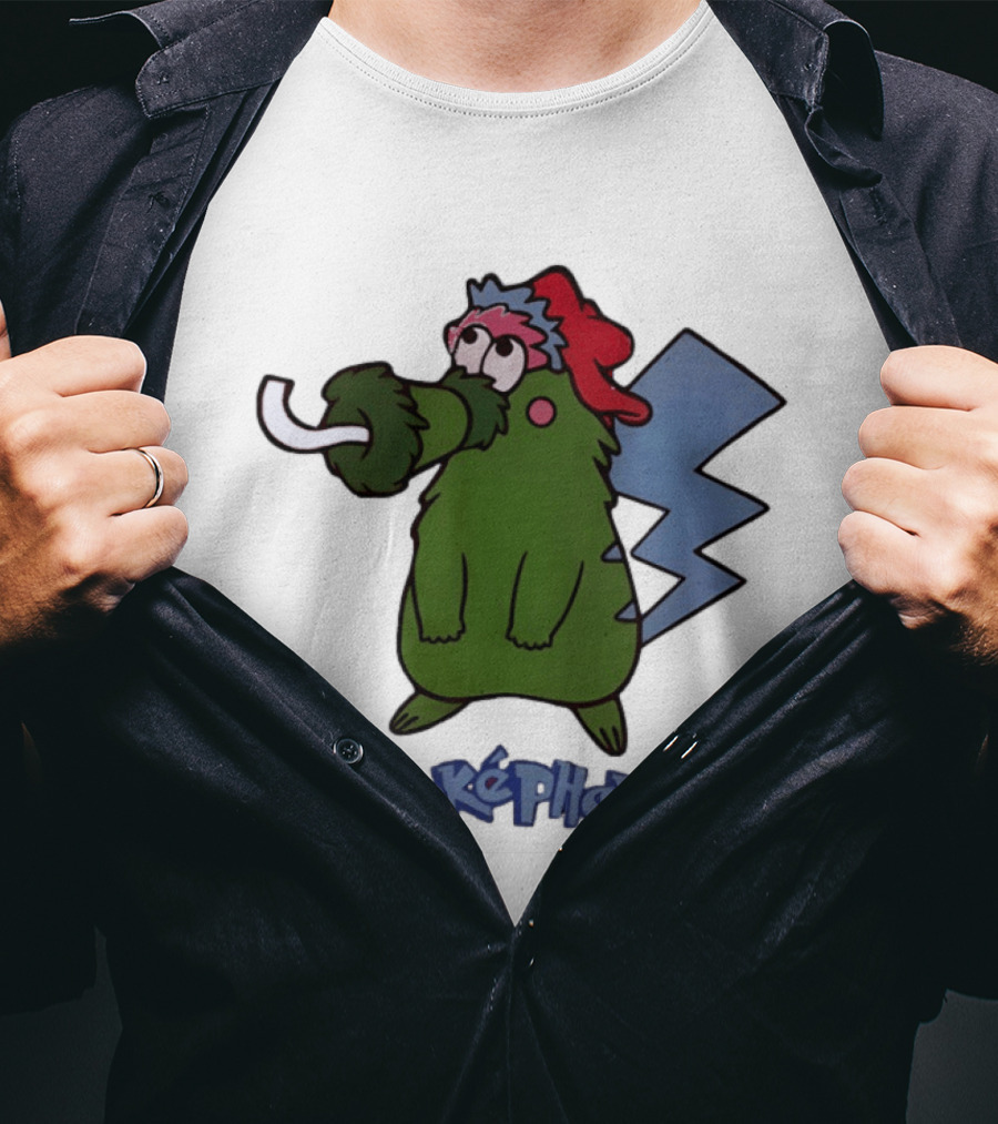 Philadelphia Phillies Pokephan Pikachu Phanatic Collaboration T-Shirt