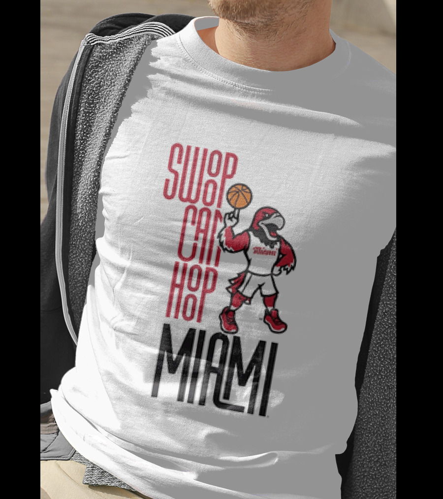 Swoop Can Hoop Miami RedHawks Basketball T-Shirt