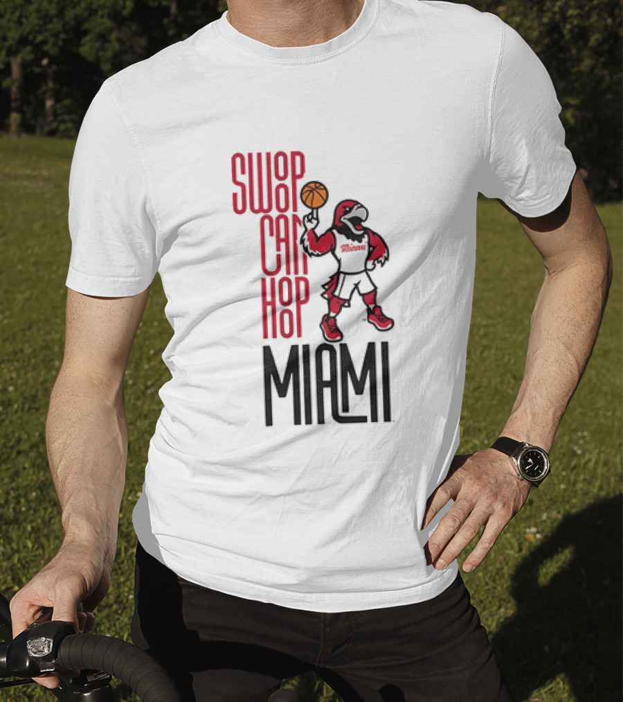Swoop Can Hoop Miami RedHawks Basketball T-Shirt