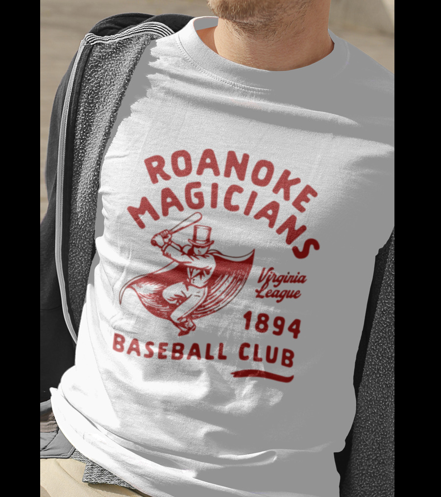 Roanoke Magicians Virginia League 1894 Baseball Club Defunct Teams T-Shirt