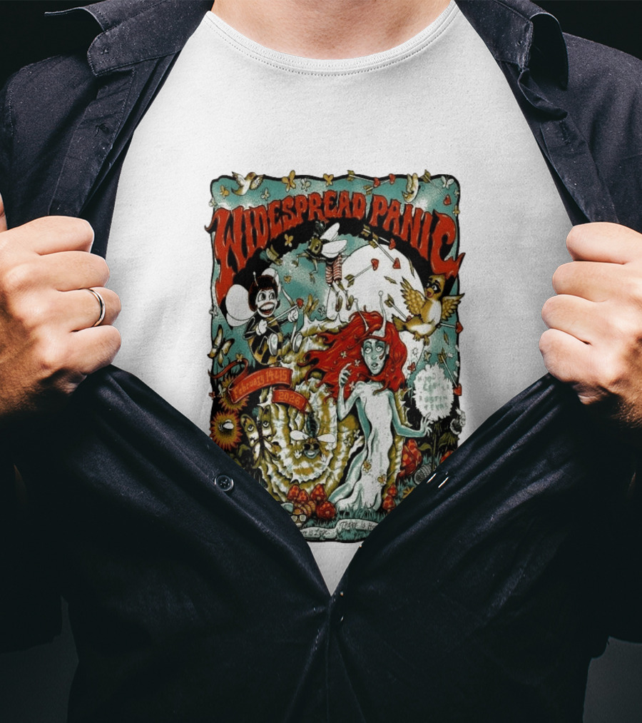 Widespread Panic Moody Center Austin TX February 14 15 2026 Psychedelic Concert Event T-Shirt