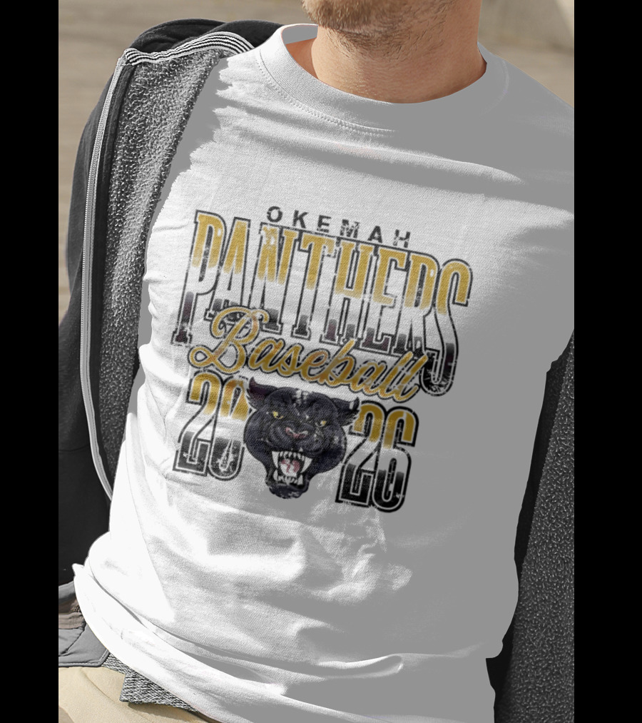 Okemah Panthers Baseball 2026 Vintage Team Spirit T-Shirt