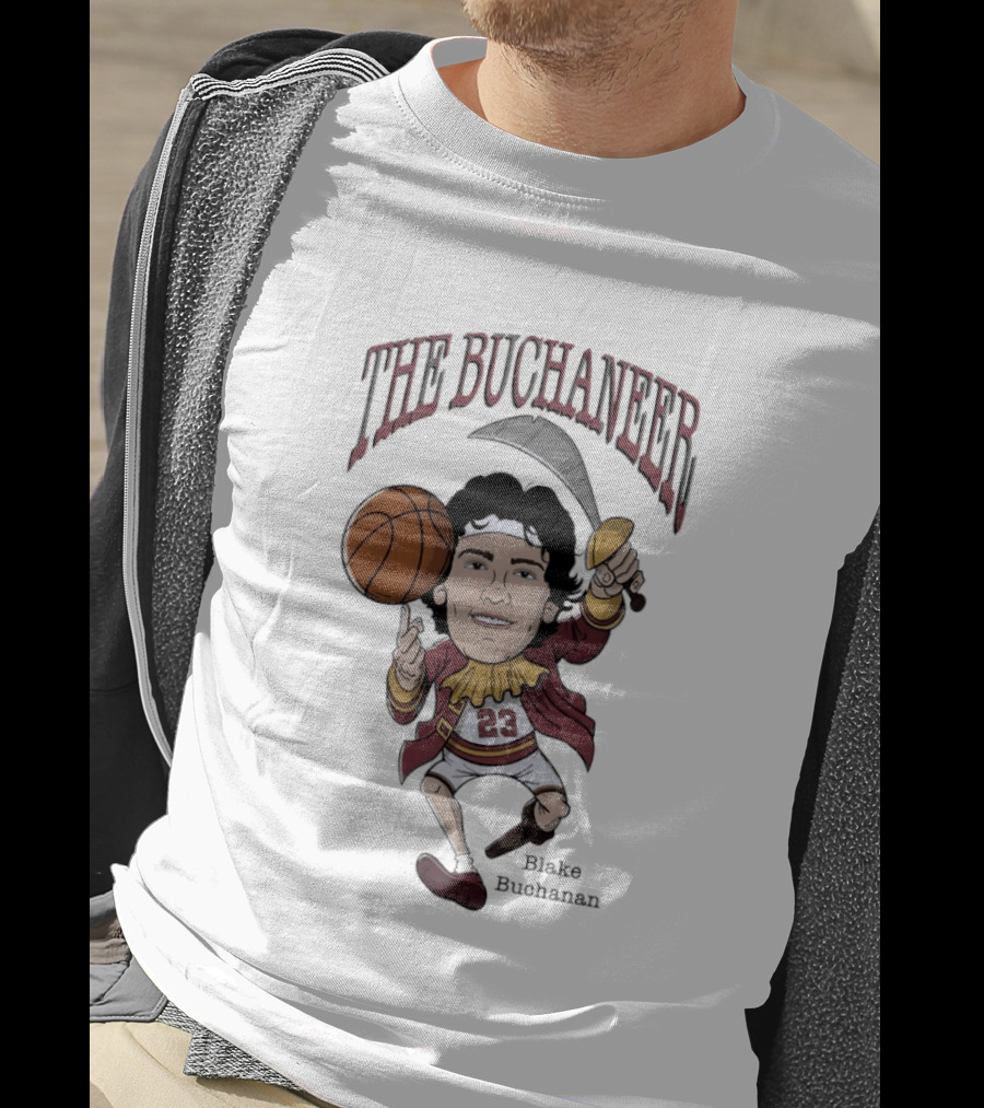The Buchaneer Blake Buchanan Iowa State Cyclones Basketball Cartoon Number 23 T-Shirt