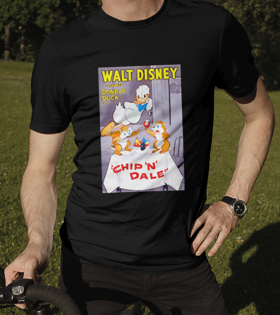 Walt Disney Donald Duck Chip 'N' Dale Vintage Animation T-Shirt