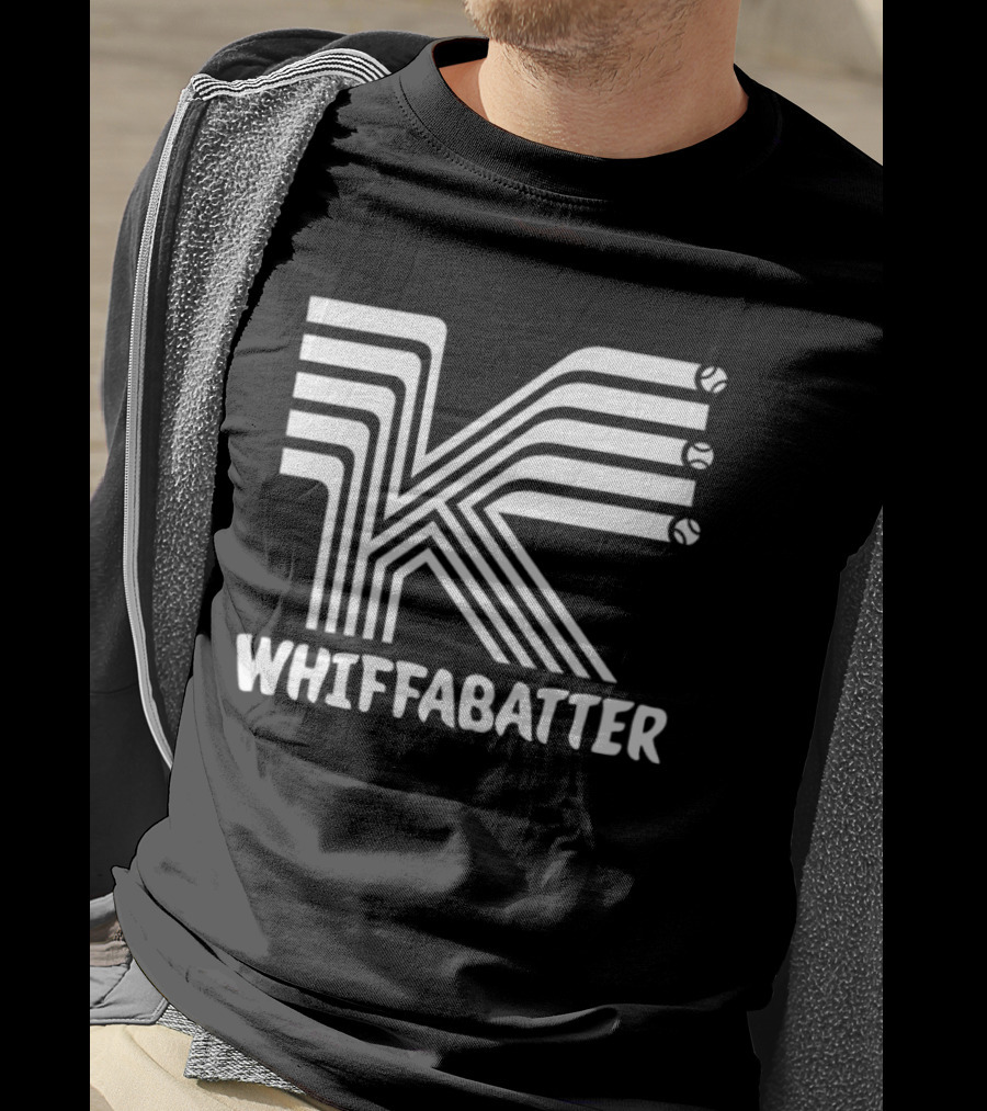 K Whiffabatter Baseball Strikeout T-Shirt