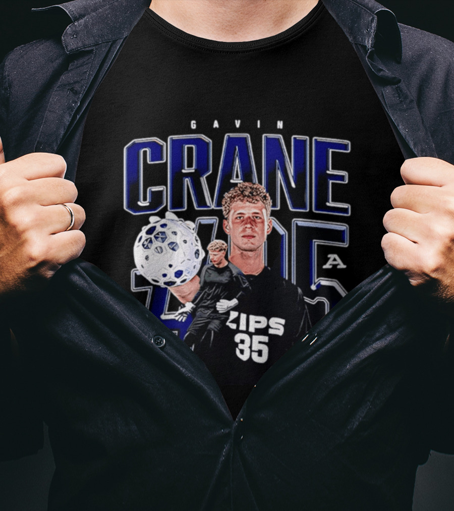 Gavin Crane Akron Zips Soccer #35 NCAA '26 T-Shirt