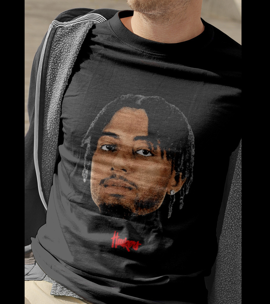 Kendall Blue Nebraska Cornhuskers Big Head Huskers T-Shirt