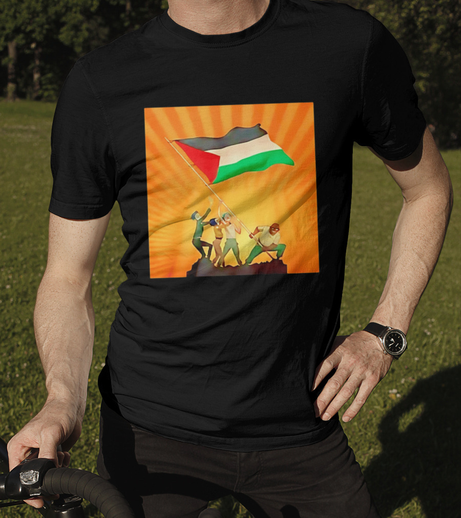 Gorillaz X Together For Palestine Flag Raising T-Shirt