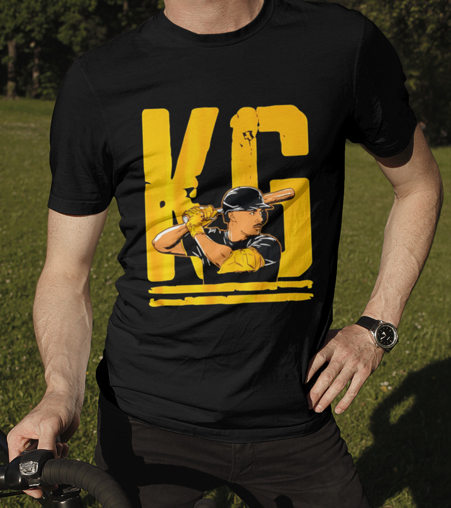 KG Konnor Griffin Pittsburgh Pirates Baseball Batter Cartoon T-Shirt