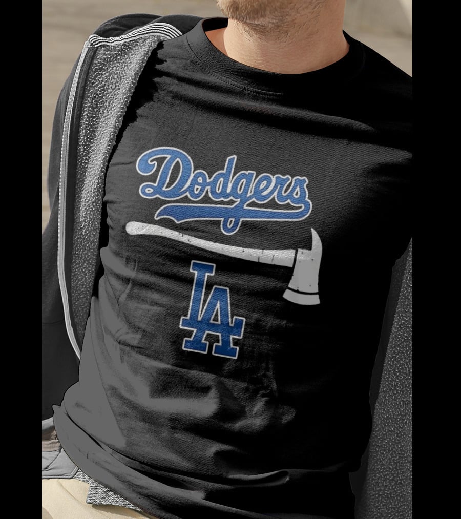 Dodgers Firefighter Axe LA Dodgers T-Shirt