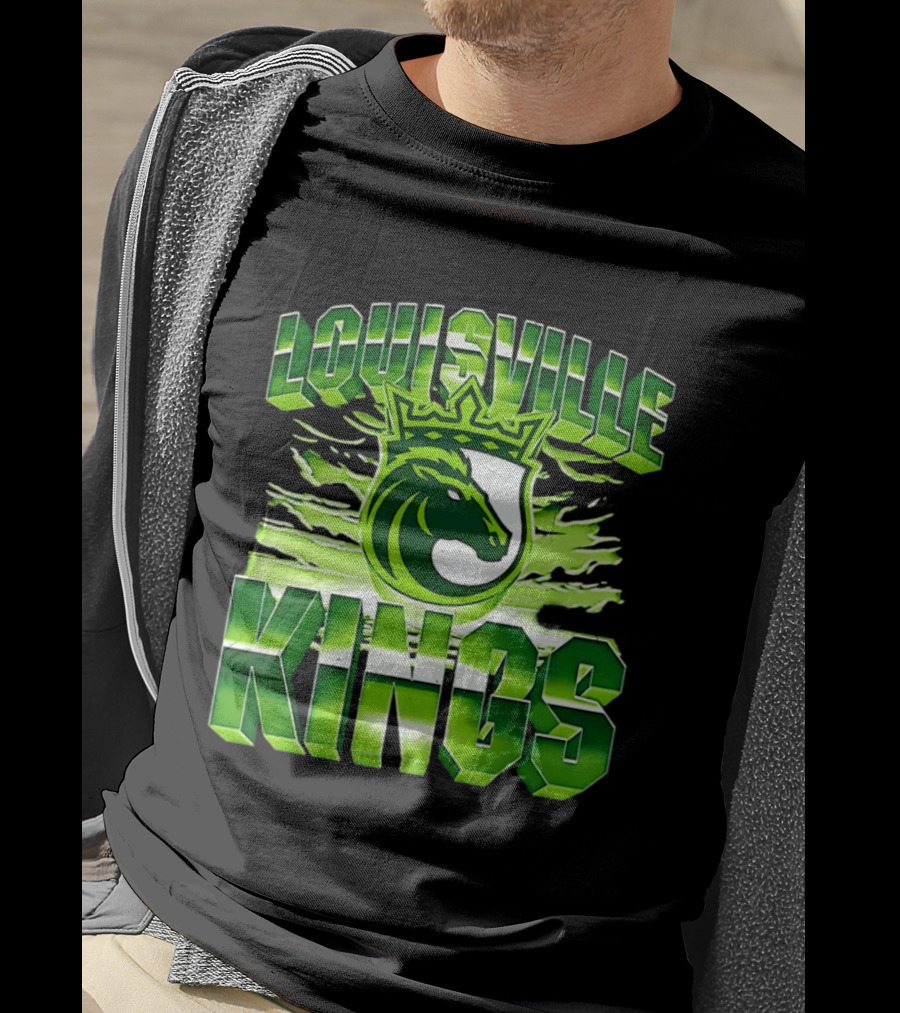 Louisville Kings Green Shield Horse T-Shirt