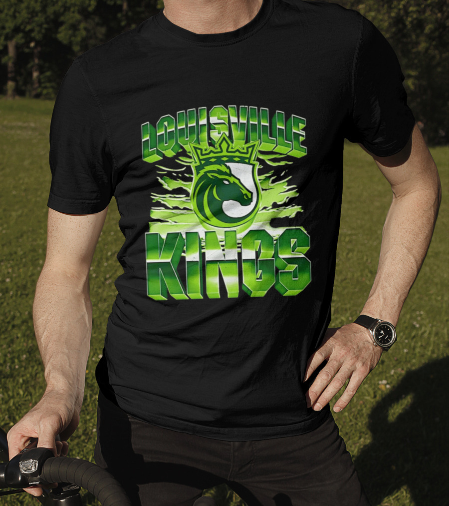 Louisville Kings Green Shield Horse T-Shirt
