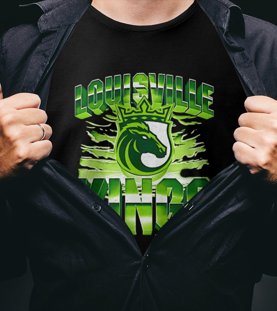 Louisville Kings Green Shield Horse T-Shirt
