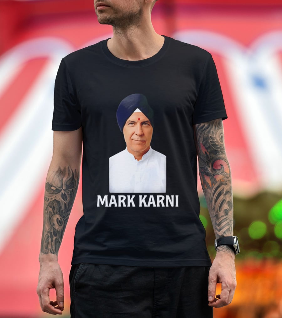 Mark Carney Turban Portrait Mark Karni T-Shirt