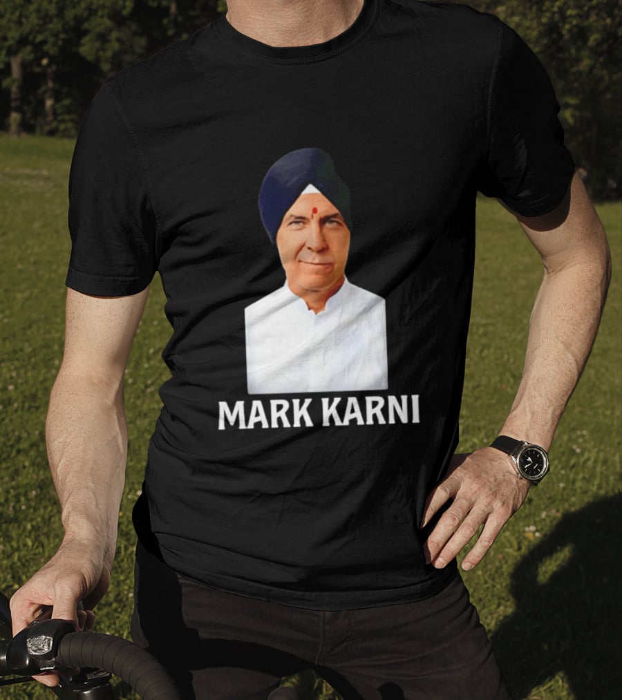 Mark Carney Turban Portrait Mark Karni T-Shirt
