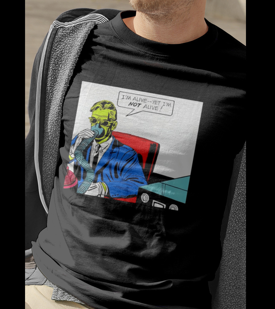 I'm Alive Yet I'm Not Alive Comic Pop Art Retro Bubble T-Shirt