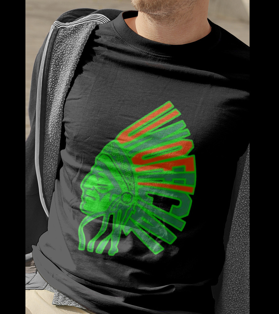 Illinois Fighting Illini Unofficial St. Patrick's Day Chief Illiniwek T-Shirt