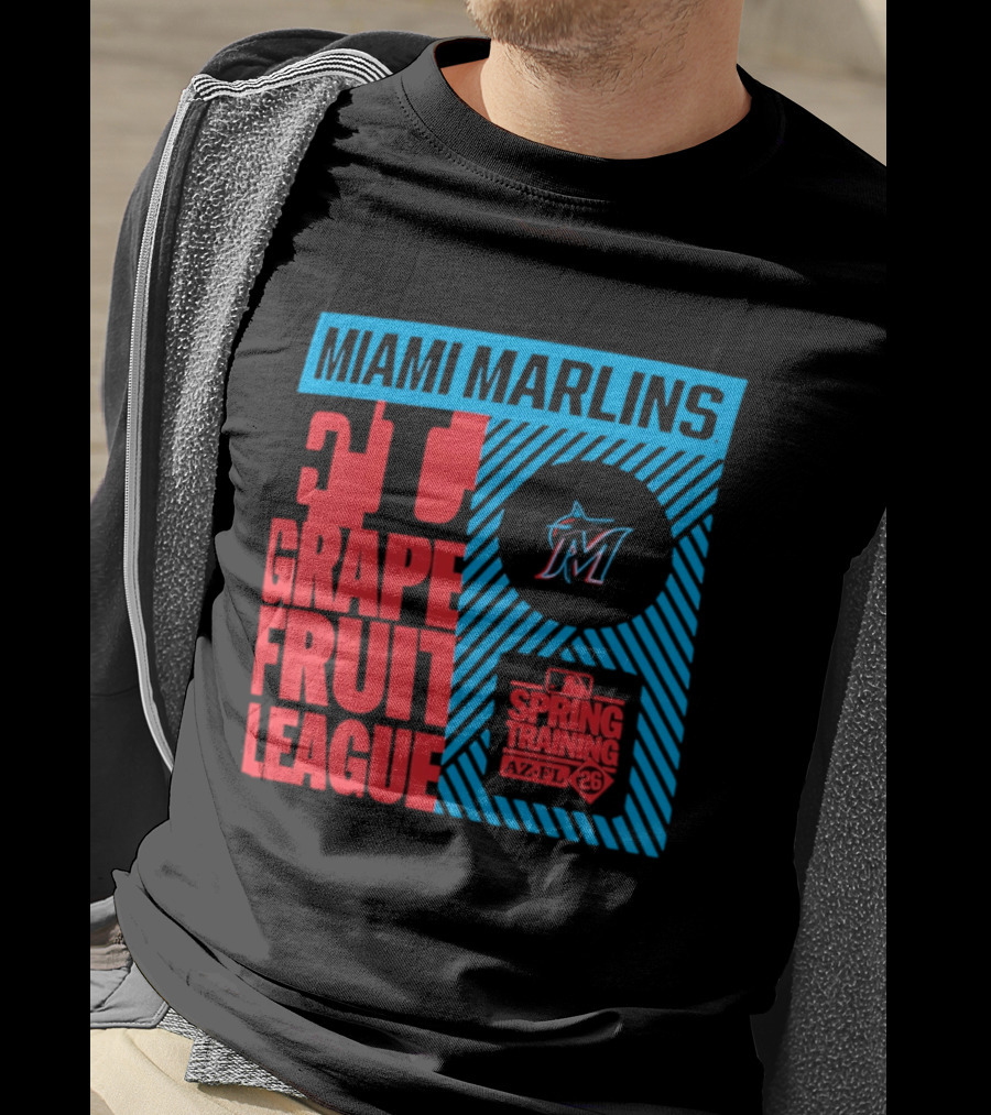 Miami Marlins 2026 Spring Training Grapefruit League 34 T-Shirt