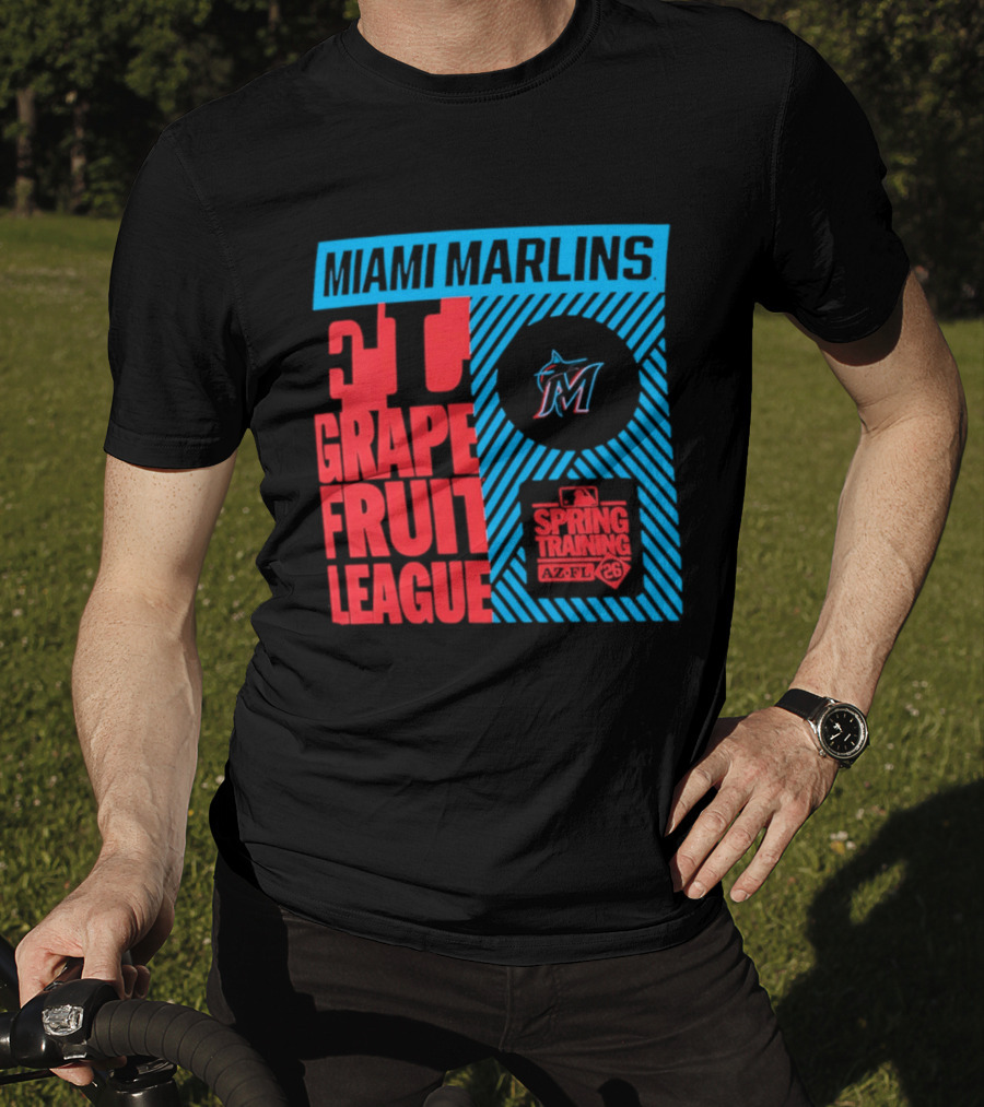 Miami Marlins 2026 Spring Training Grapefruit League 34 T-Shirt