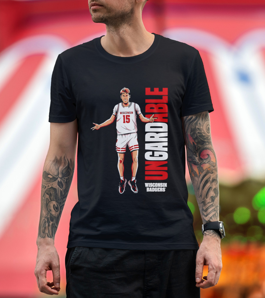 Isaac Gard Wisconsin Badgers Ungardable Basketball Player 15 T-Shirt