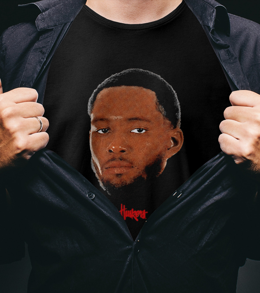 Jared Garcia Huskers Nebraska Cornhuskers Big Head T-Shirt