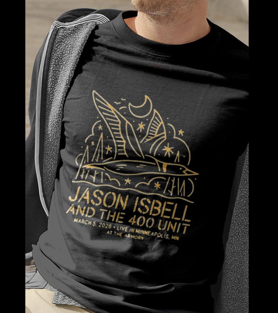 Jason Isbell And The 400 Unit Live Minneapolis MN March 5 2026 At The Armory T-Shirt