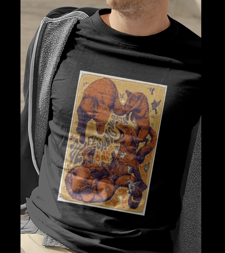Nefesh Mountain March 18 2026 Troubadour West Hollywood CA Wildlife Foxes And Birds T-Shirt