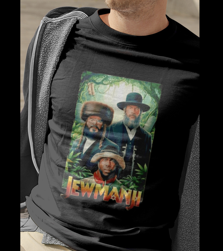 Jewmanji Movie Parody With Orthodox Jewish Characters T-Shirt