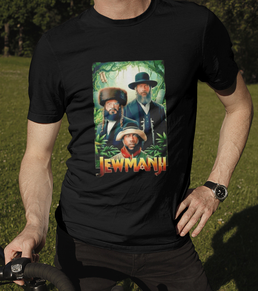 Jewmanji Movie Parody With Orthodox Jewish Characters T-Shirt