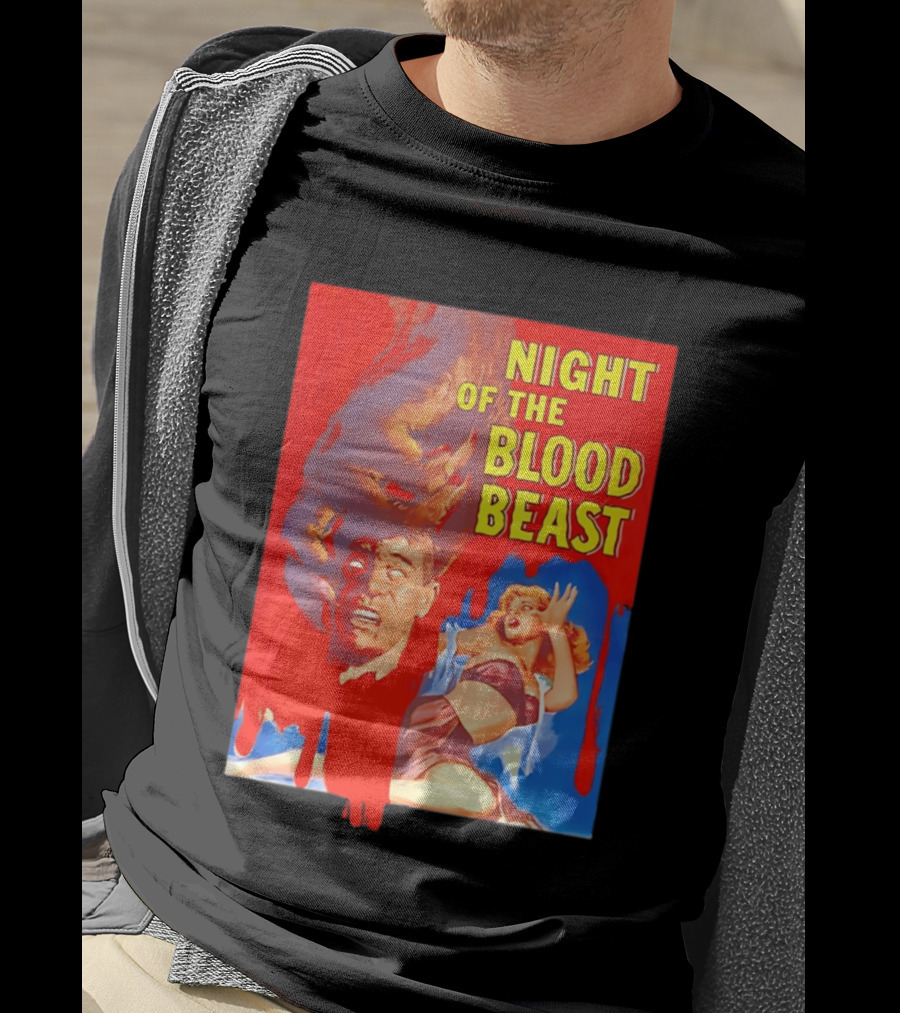Night Of The Blood Beast Vintage Horror Movie T-Shirt
