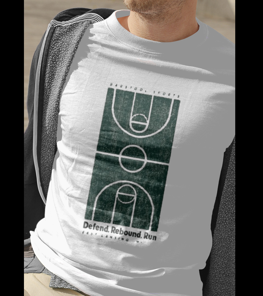 Barstool Sports Defend Rebound Run East Lansing Court T-Shirt