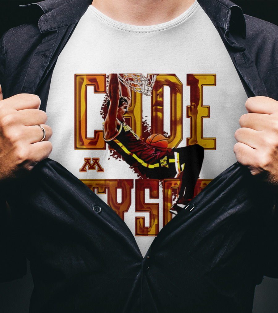 Cade Tyson Minnesota Basketball Dunk NCAA 2026 T-Shirt