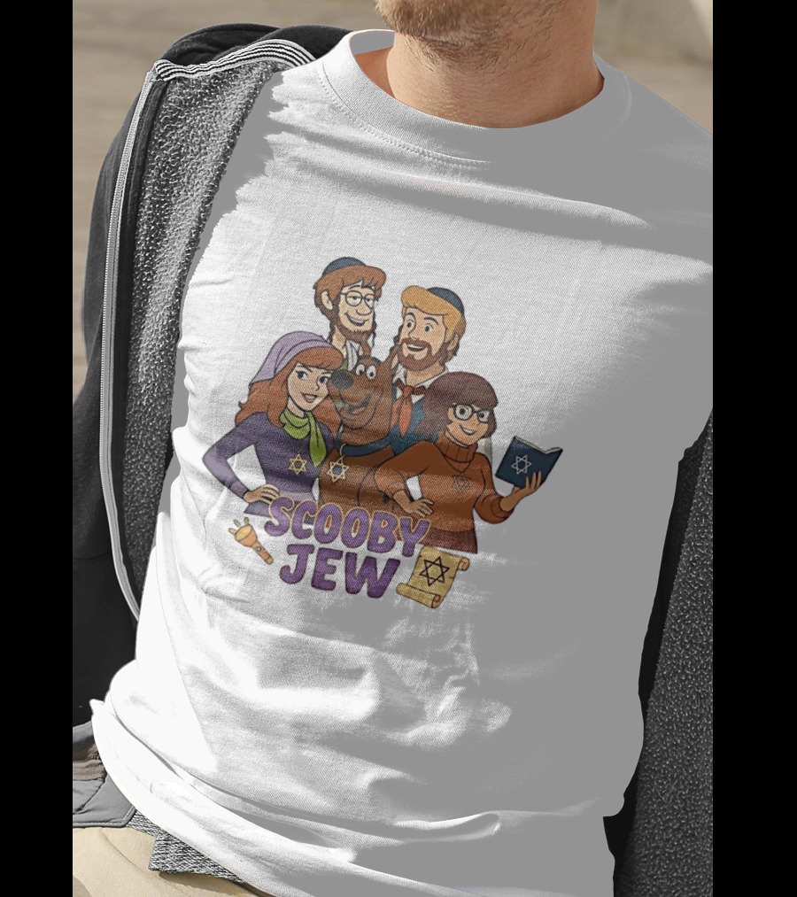 Scooby Jew Classic Scooby Doo Characters With Star Of David T-Shirt