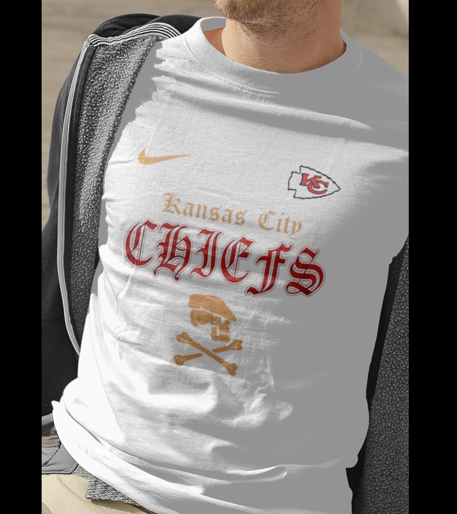 Kansas City Chiefs Go Chiefs Skull Dropkick Murphys Nike X KC T-Shirt