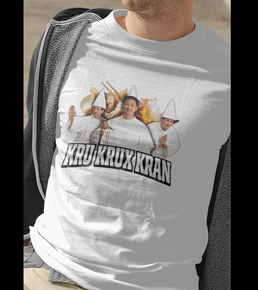 Kru Krux Kran Meme With Three Chefs And Dumplings T-Shirt