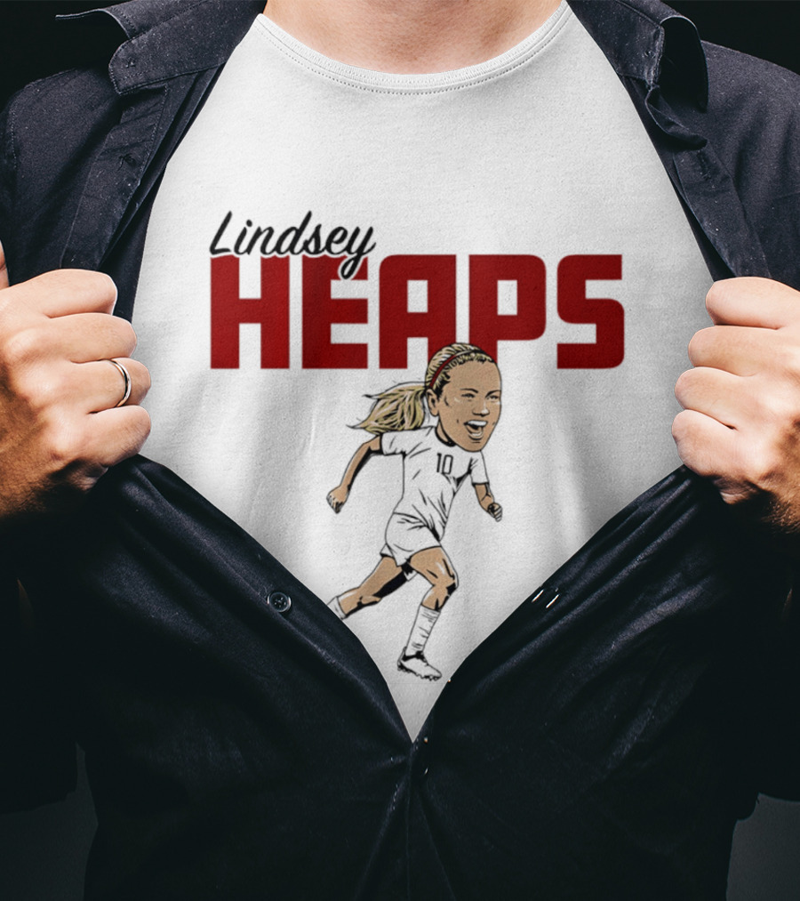 Lindsey Heaps Soccer Caricature USA Player T-Shirt