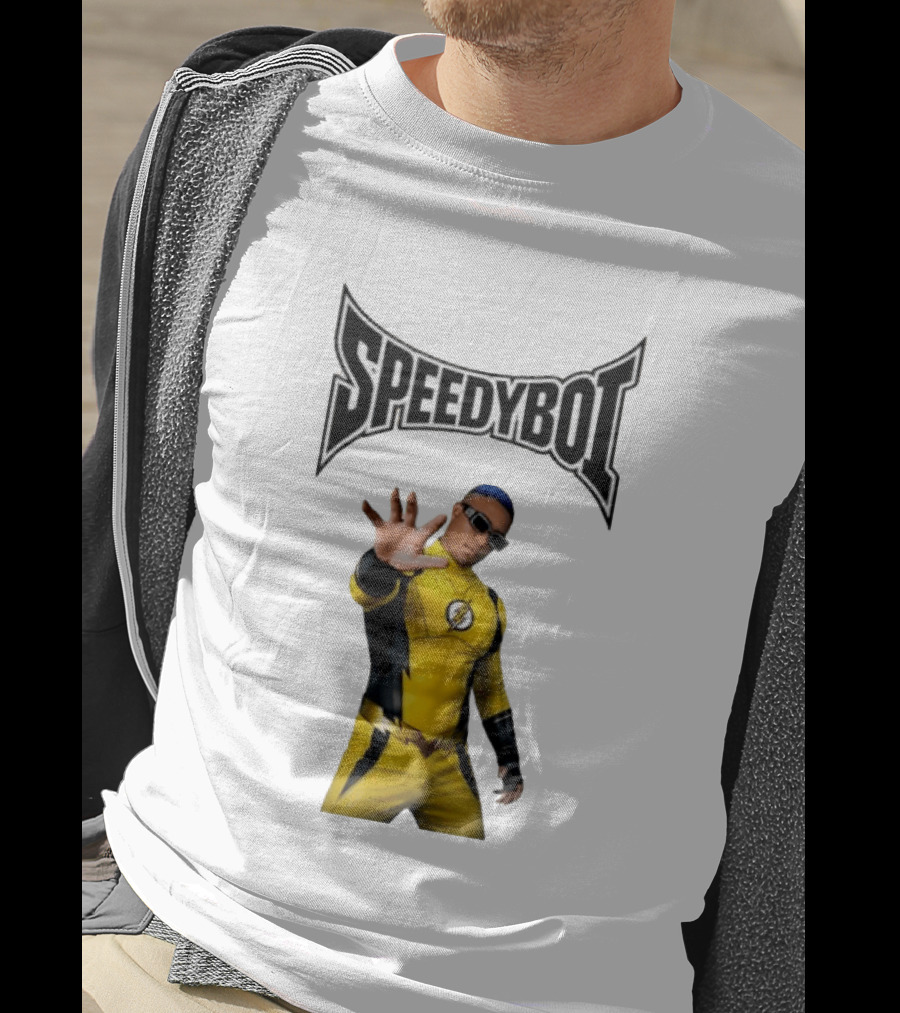 Speedyboi Fast Costume Yellow Superhero Suit T-Shirt