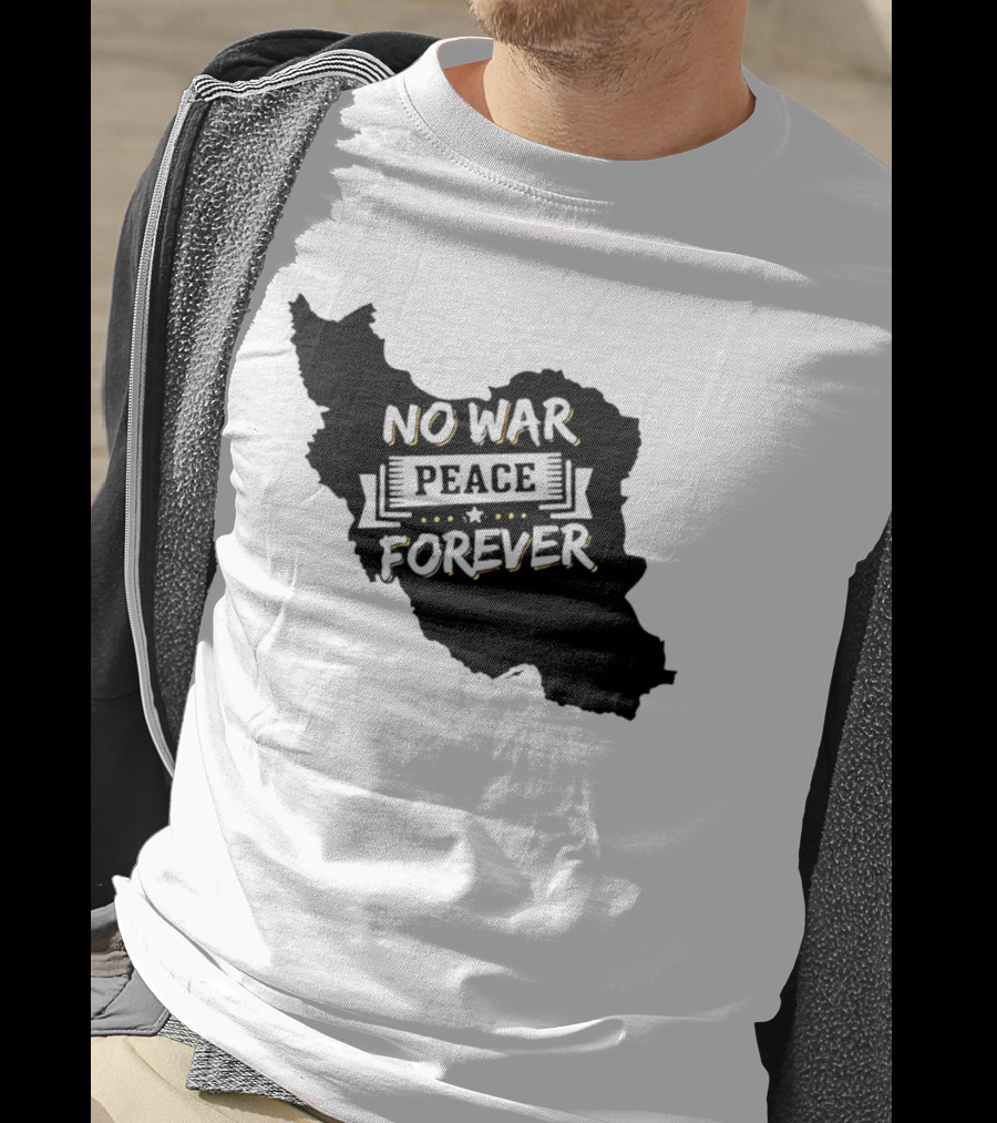 No War Peace Forever Map T-Shirt