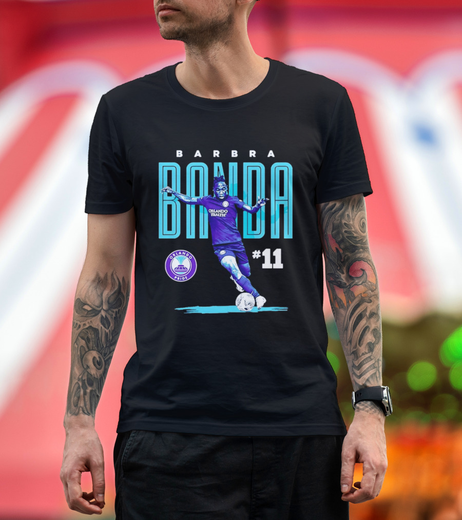 Barbra Banda Orlando Pride #11 Bitmap Player Soccer T-Shirt