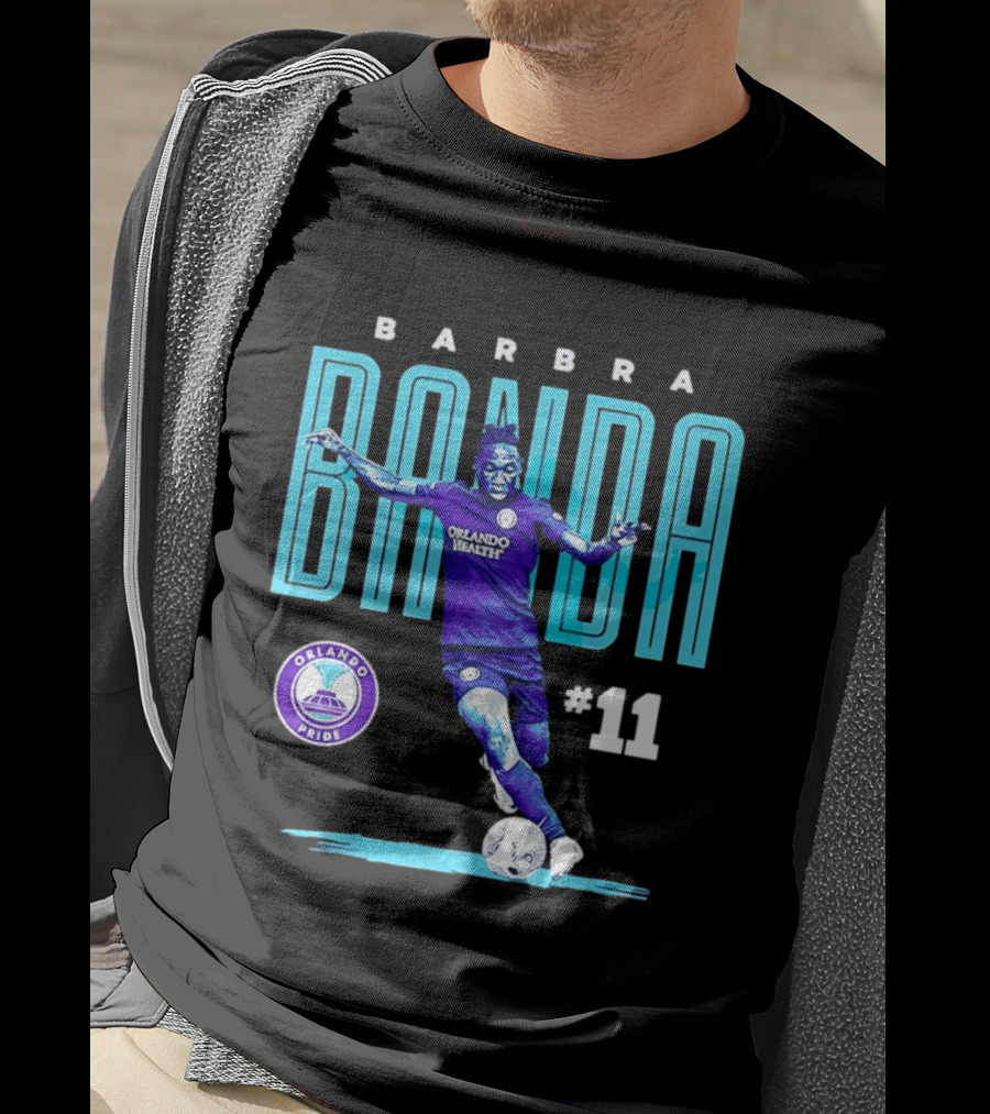 Barbra Banda Orlando Pride #11 Bitmap Player Soccer T-Shirt