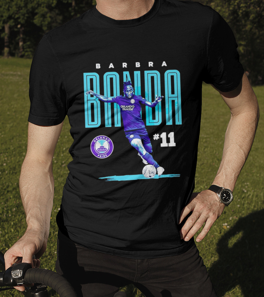 Barbra Banda Orlando Pride #11 Bitmap Player Soccer T-Shirt