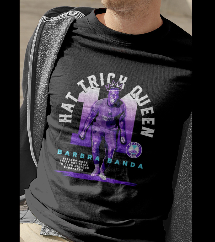 Barbra Banda Orlando Pride Hat Trick Queen Historic Goals Record Breaker 8 25 2023 T-Shirt