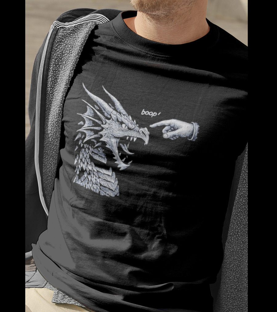 Boop Dragon With Pointing Finger T-Shirt