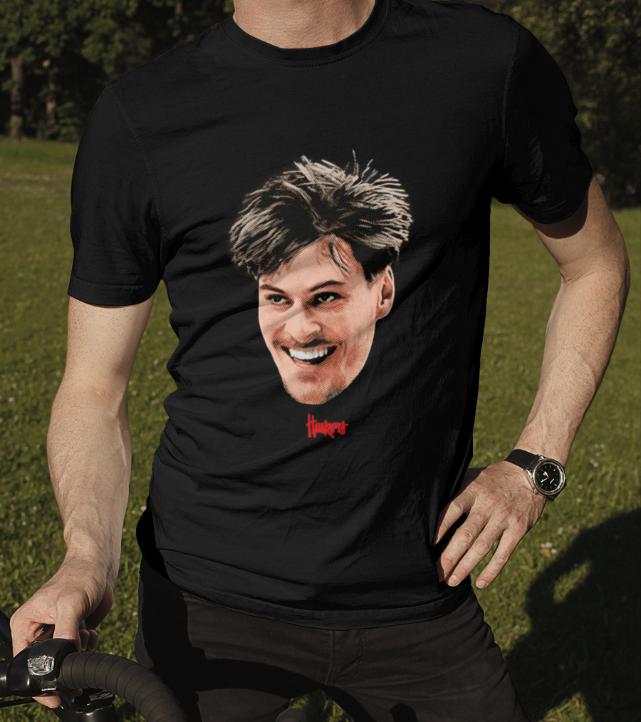 Braden Frager Huskers Big Head Nebraska Cornhuskers T-Shirt