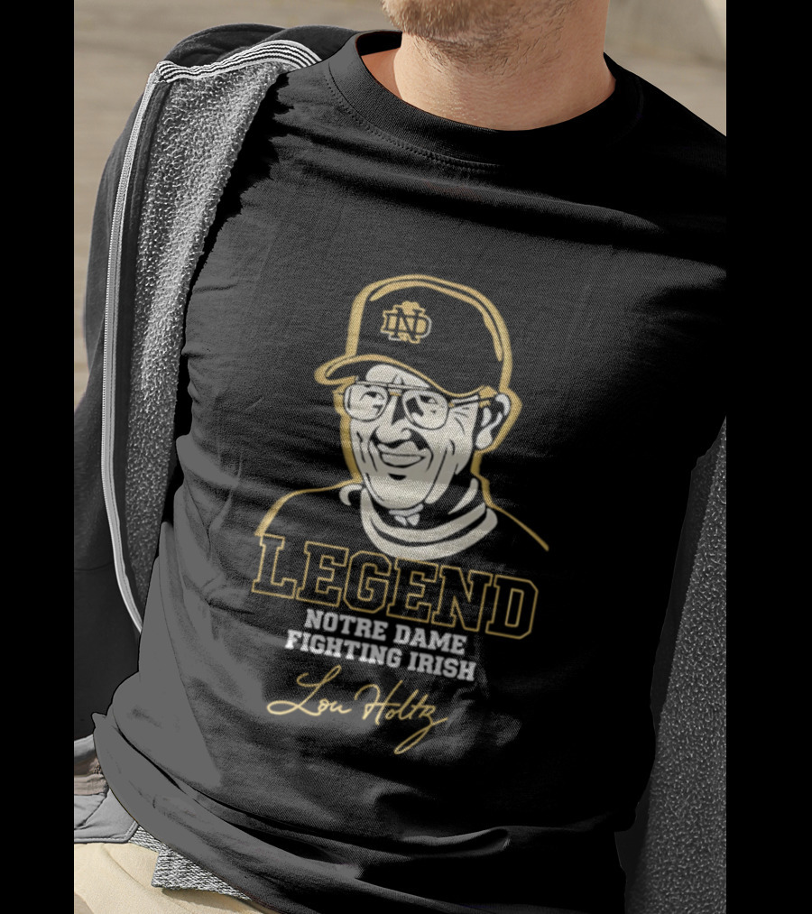 Legend Lou Holtz Notre Dame Fighting Irish T-Shirt