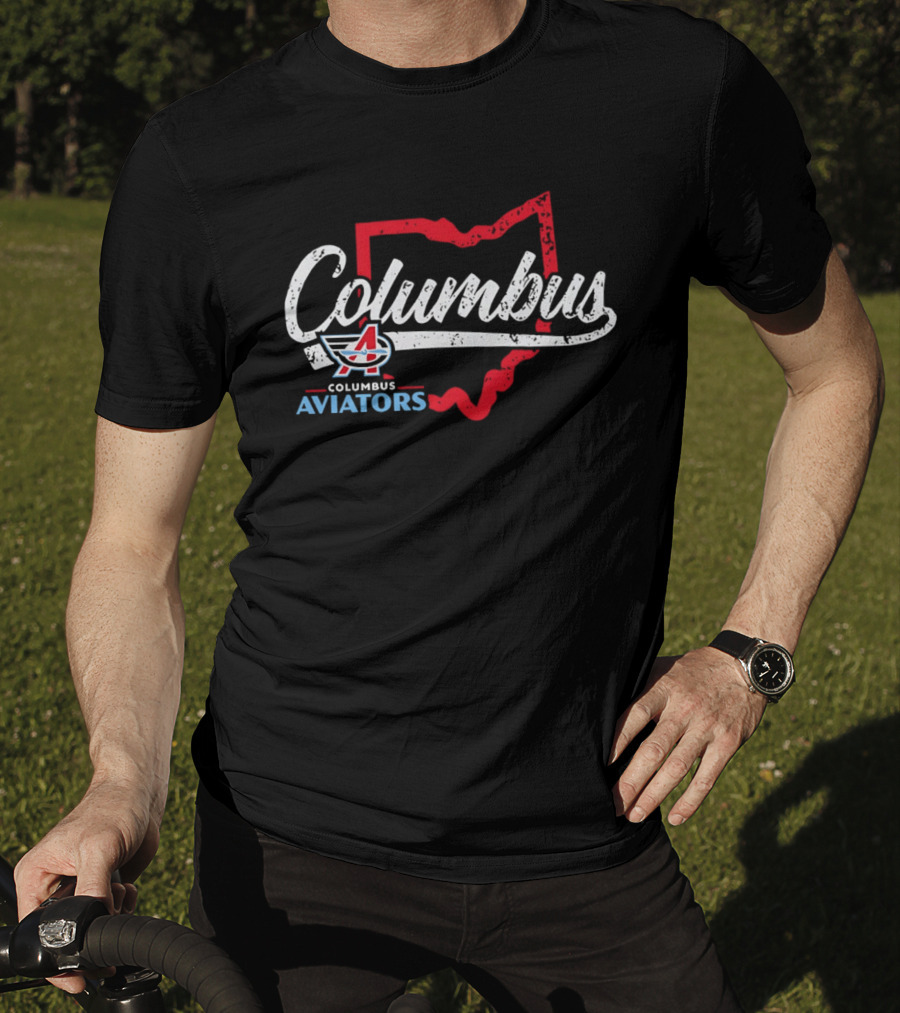 Columbus Aviators Ohio State Map '26 T-Shirt